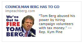 Fire Tom Berg FACEBOOK AD